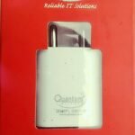QUANTUM QHM2000 Mobile Charger 2.0 Amp with 1 Meter V-8 USB Charging Cable 2 A Mobile Charger with Detachable Cable  (White, Cable Included)