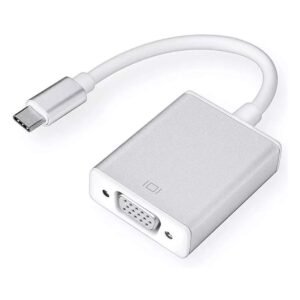 Plugable USB C to VGA Cable 6 Feet - Driverless Connect Your USB-C or  Thunderbolt 3 Laptop to VGA Displays 1920x1080@60Hz (Compatible with  2018/2019 MacBook Pros, Dell XPS 13/15, Surface Book 2), 1.8m : Electronics  