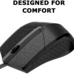 QUANTUM WIRED MOUSE QHM 224D WIRED OPTICAL MOUSE (USB 2.0, BLACK)