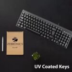Zebronics Zeb- K35 USB Wired Keyboard with Rupee Key,Spill-Proof and Slim Design (Black)