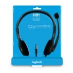 Logitech H111 Wired Over Ear Headphones With Mic Gray