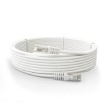 Quantum RJ45 Ethernet Patch Cable/LAN Router Cable with Heavy Duty Gold Plated Connectors Supports Hi-Speed Gigabit Upto 1000Mbps, Waterproof and Durable,1-Year Warranty-32.8 Feet (10 Meters)(White)