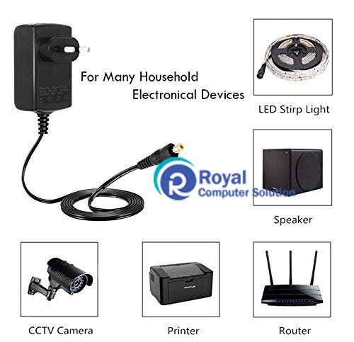 SUPERNIGHT 12V 2A Power Supply Adapter - 100V-240V AC To DC For LED Strip Lights