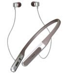 Riviera RNB-07 Bluetooth Earphones 50 Hours Music Playtime in-Ear Wireless Headphones with Mic & Deep Bass (BIS Approved) - Silver