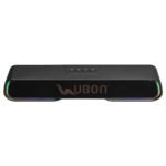 UBON Bluetooth Speaker with Inbuilt Mic for Calling, Power Beat SP-8010, Wireless Party Speaker with Up to 4 Hours Playtime, Supports FM, USB, SD Card & AUX, RGB Lights, Hi-Fi Bass & Music (Black)