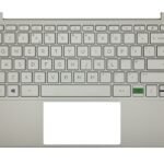 HP Envy 13-BA Palmrest Cover Keyboard US Silver Backlit L96802-031