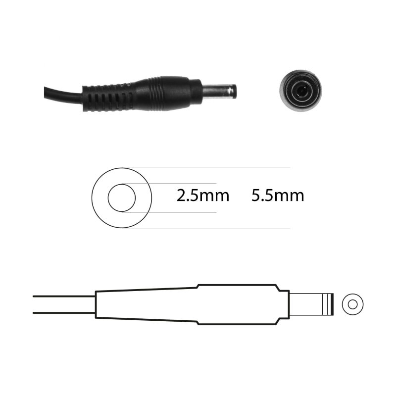 Lenovo 65W Laptop Charger for B560 B570, G580a IdeaPad Z560 Series (20V, 3.25A) - Image 3