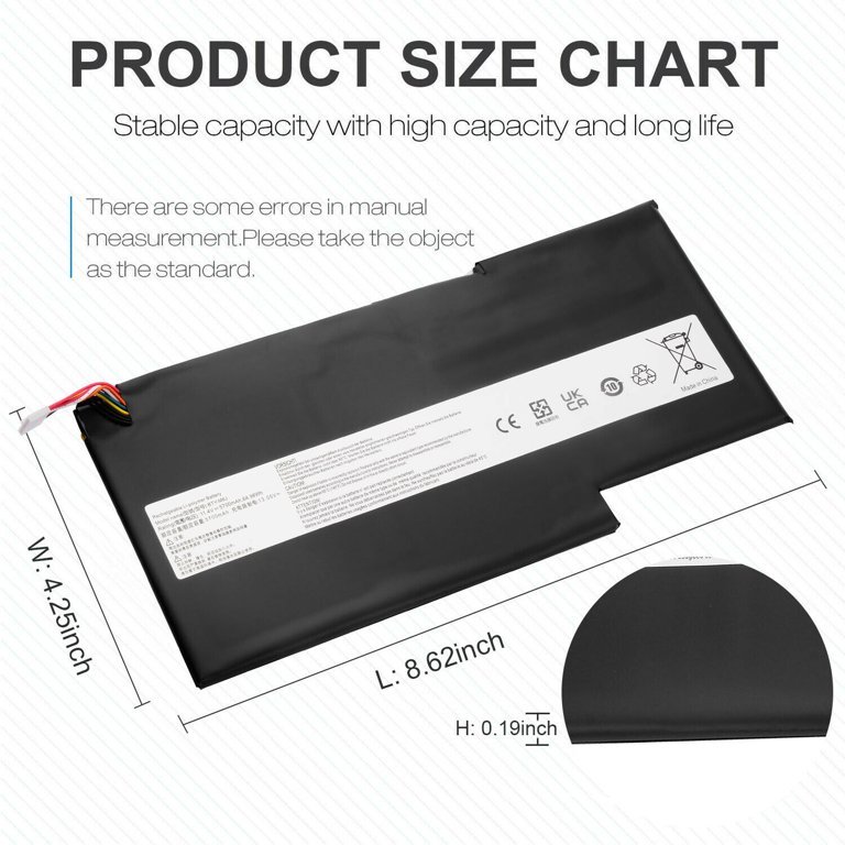 Battery for MSI BTY-M6J – BTY-U6J, Stealth Pro GS63VR,Stealth Pro GS73VR Laptop (57000mAh, 3-Cell) - Image 3