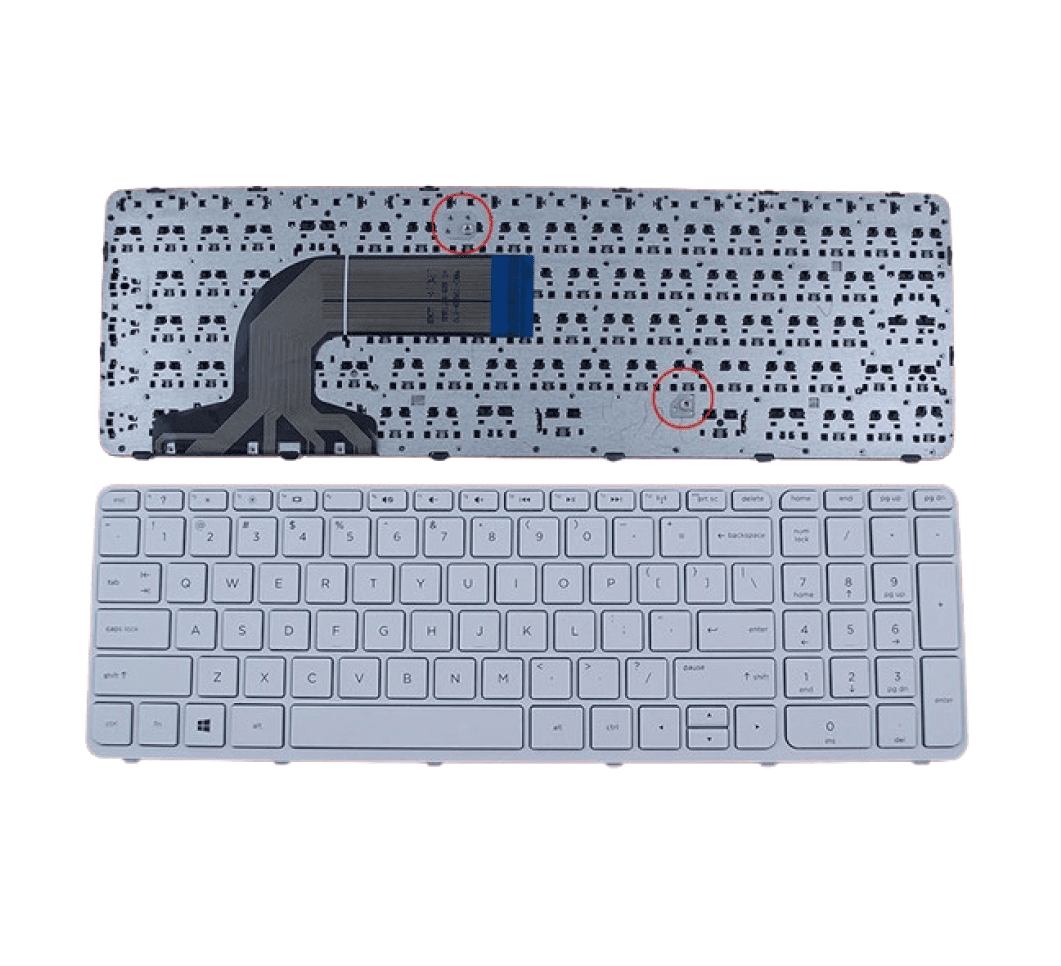 Laptop Keyboard For HP Pavilion 15-R, 708168-001, 15-D, 15-E, 15-F, 15-N, 15-S Series Laptops White