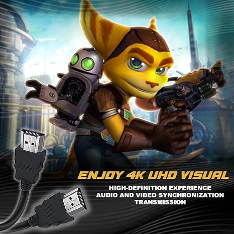 Ultra Speed HDMI Cable 3D, 4K Ultra HD, HDMI Arc 1.5 Meter HDMI Cable (Black) - Image 2