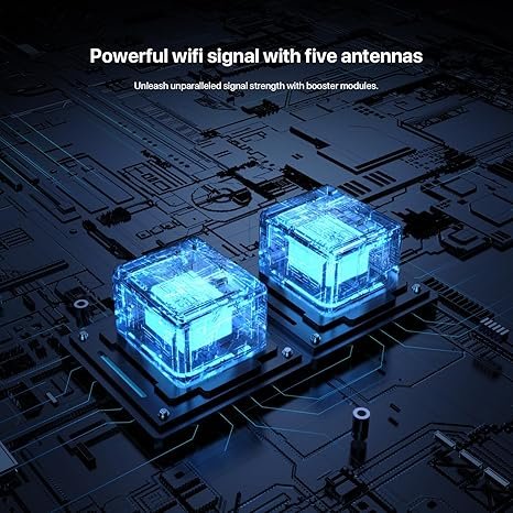 Tenda AC10 AC1200 Wireless Smart Dual-Band Gigabit WiFi Router, MU-MIMO, 4 Gigabit Ports, 867Mbps/5 GHz+ 300Mbps /2.4GHz, Support VPN Server, WiFi Schedule, (Black, Not a Modem) - Image 3