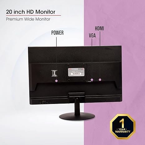 The Zebion 20HD 20 Inch Wide LED Monitor brings your digital experience to life with its stunning resolution of 1600 x 900 pixels. - Image 4