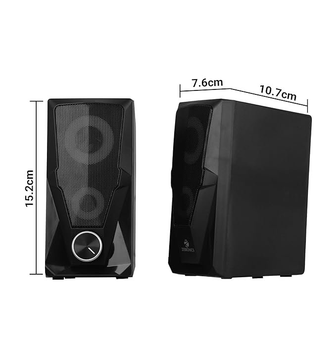 Zebronics Zeb-Warrior 2.0 Multimedia Speaker With Aux Connec tivity,USB Powered And Volume Control - Image 3