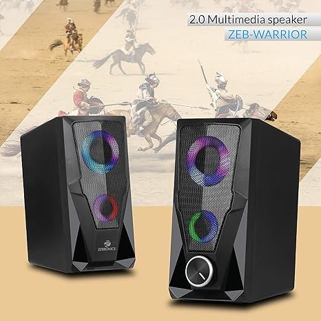 Zebronics Zeb-Warrior 2.0 Multimedia Speaker With Aux Connec tivity,USB Powered And Volume Control - Image 4
