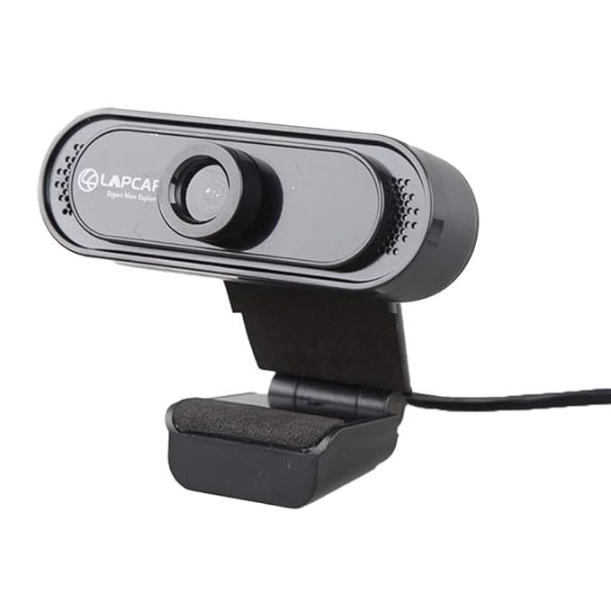 LAPCARE Lapcam HD 720 P, Noise Isolated Microphone with Computer HD stremaing Web cam for Desktop & Laptop with mic with Wide Angle Lens & Large Sensor for Superior Low Light, Optical (Black) - Image 2