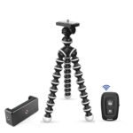 Gorilla Tripod/Mini 33 CM (13 Inch) Tripod for Mobile Phone with Phone Mount & Remote, Flexible Gorilla Stand for Point and Shoot & Action Cameras